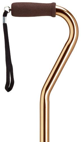 Men's Bronze Offset Cane, adj 30-39