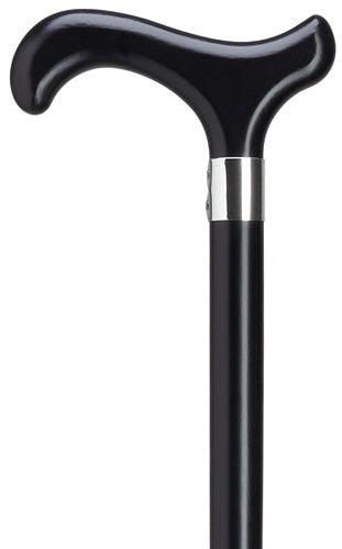 Black Wood Ladies Derby, wide brass collar 36