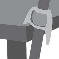 Ingrid Swedish Cane Holder BLACK, holds 3/4-1