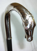 Alpacca Horse Head Crook on Black Maple Shaft, Men's 36