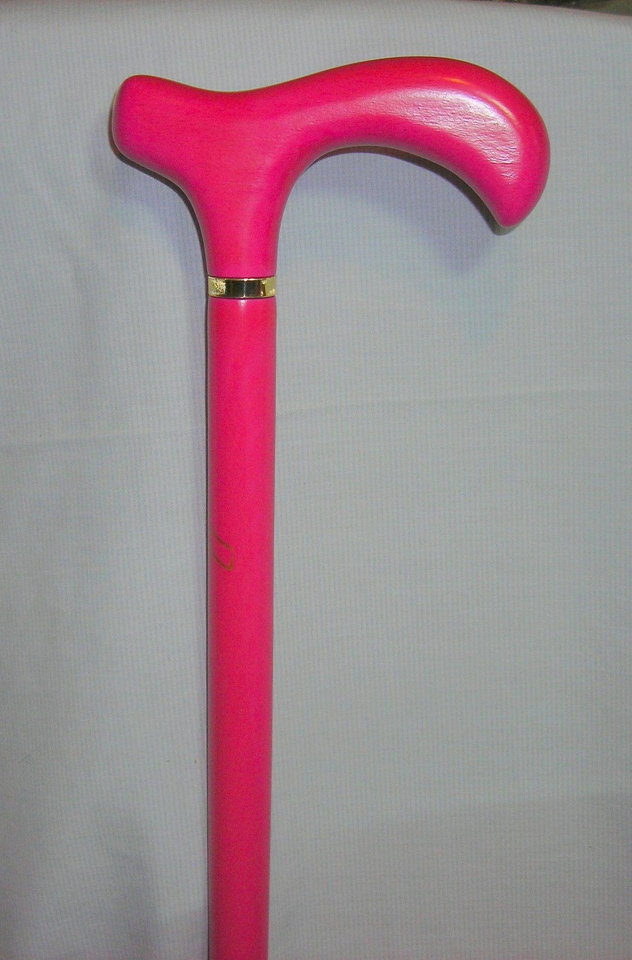 FIGHT BREAST CANCER - PINK Walking Stick for Ladies Melbourne Wood Derby - 36.5