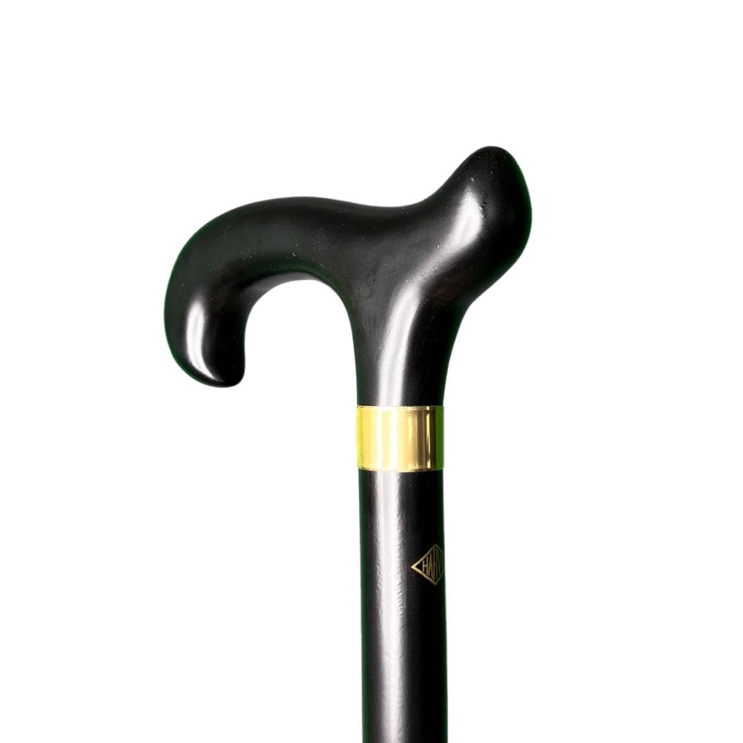 HERCULES Derby Walking Cane Black Hardwood up to 500 lbs 44