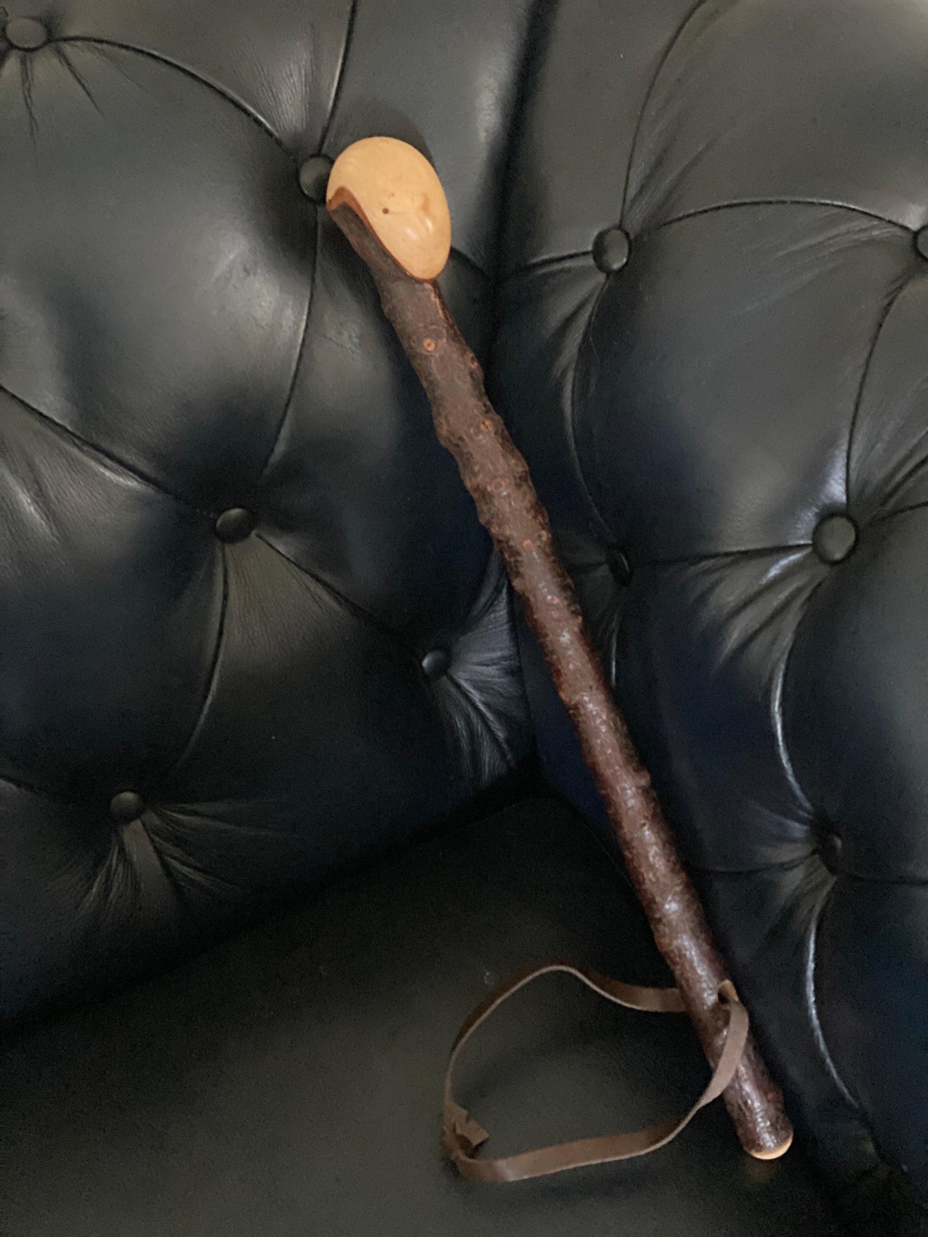 Natural rustic GENUINE blackthorn wood shillelagh