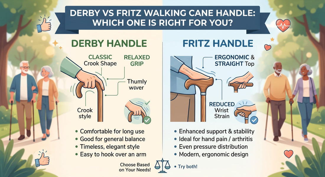 Derby vs Fritz Walking Cane Handle: Which One Is Right for You?