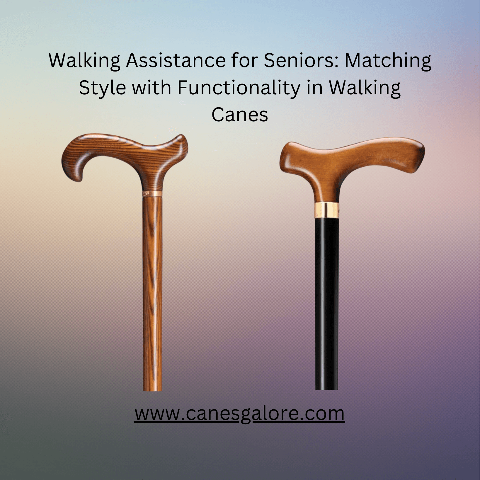 Walking Assistance for Seniors: Matching Style with Functionality in Walking Canes - Canes Galore