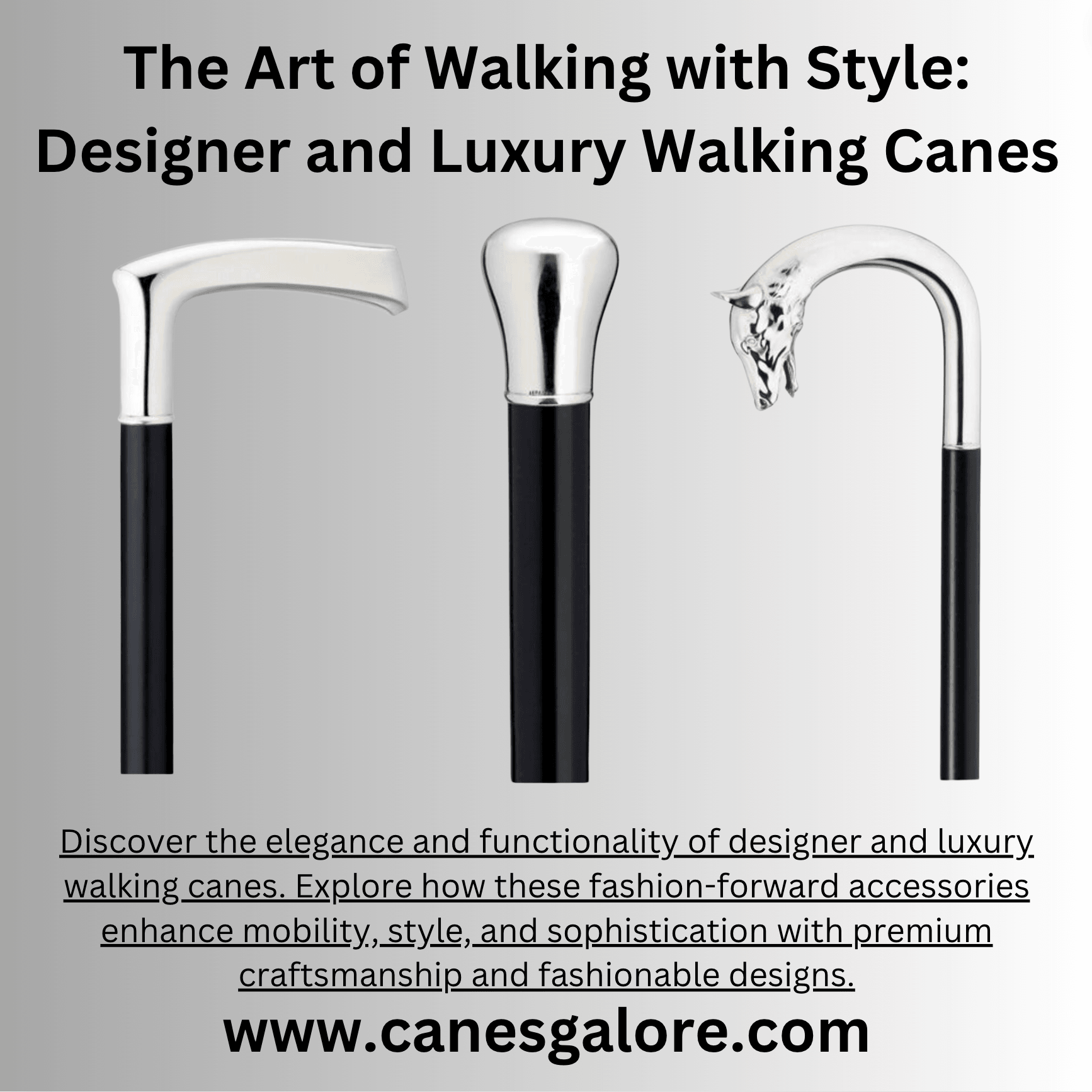 The Art of Walking with Style: Designer and Luxury Walking Canes - Canes Galore