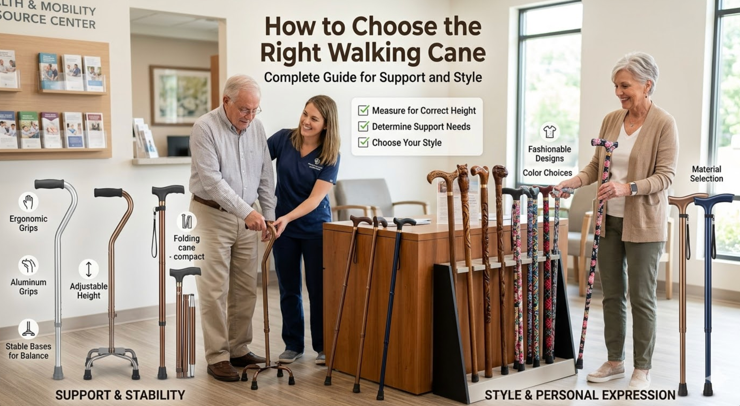 How to Choose the Right Walking Cane: Complete Guide for Support and Style