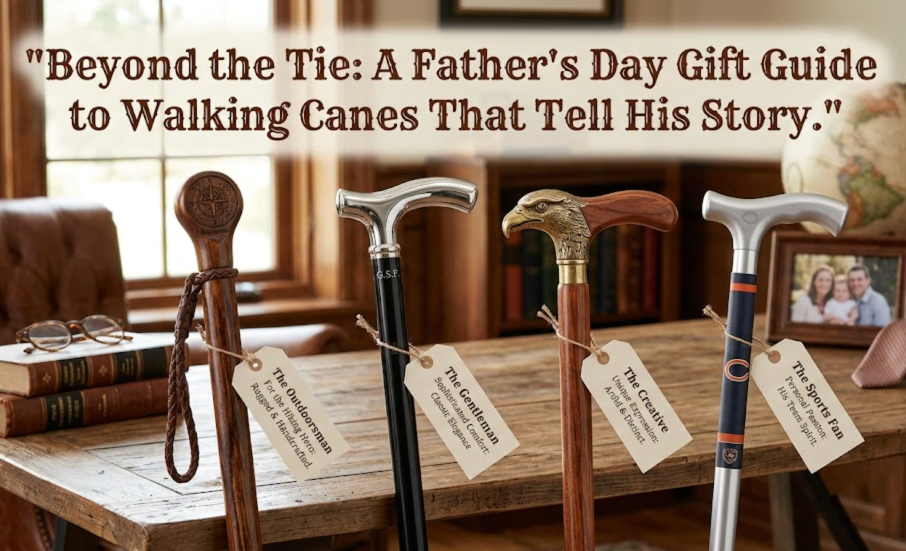 Beyond the Tie: A Father's Day Gift Guide to Walking Canes That Tell His Story