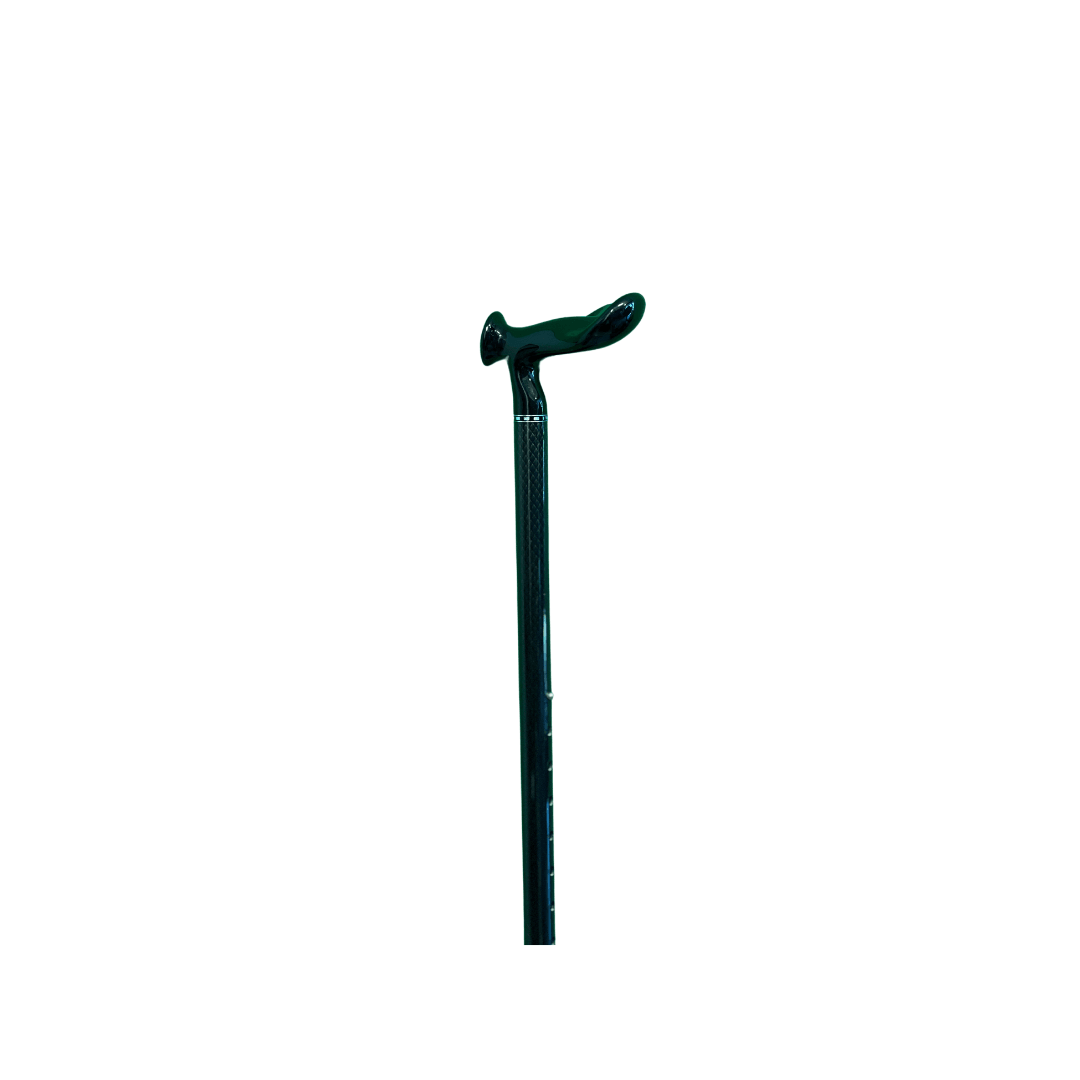 Ergonomic Palm Grip Black Adjustable Walking Cane | Sleek Design - Canes Galore - Canes Galore