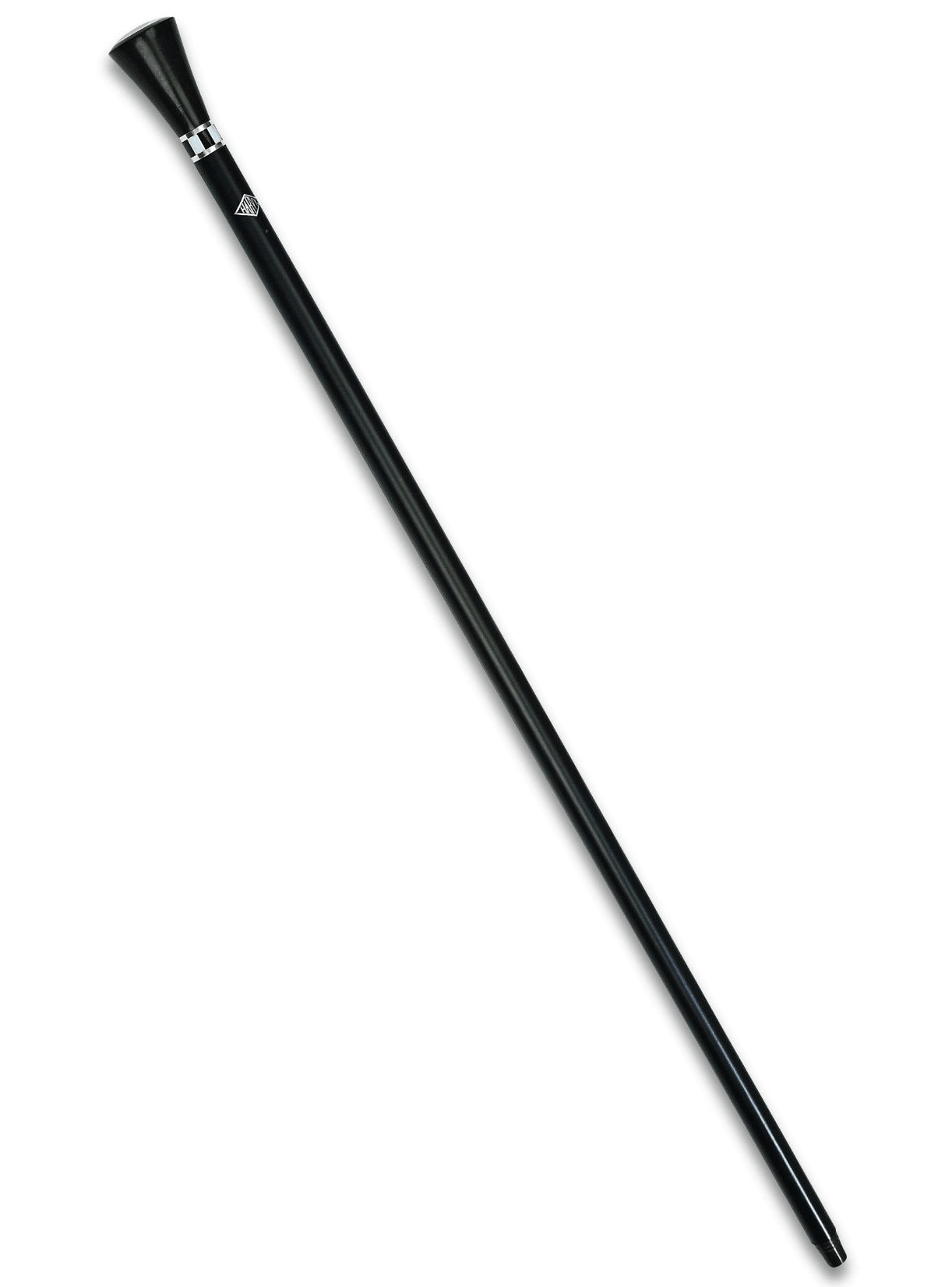 Art Deco Walking Cane with Ebony Wood and Mother of Pearl Accents - Canes Galore