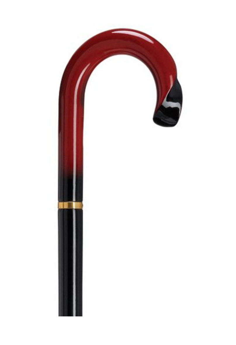 Twisted Sanded Tourist Walking Cane - Red Wood, Unisex 36