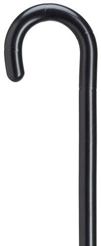 Ladies Round Nose Crook Walking Cane 3/4", Black 36" - Canes Galore
