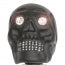 BLACK SKULL, SWAROVSKI CRYSTAL EYES & TEETH, BLACK SHAFT 36" - Canes Galore