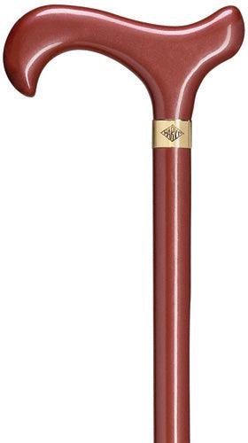 Terracotta Metallic Ladies Derby 36" - Canes Galore