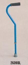 Cool Blue Pediatric Offset Cane, adj 25.5-30.5