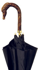 CAVALLO HORSE STALLION molded handle, black umbrella 36