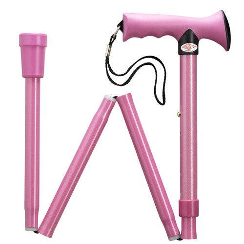 ERGONOMIC SOFT TOUCH FOLDING ADJUSTABLE Walking CANE - Canes Galore