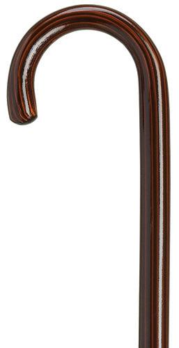 Round nose crook 1", Castania 36" - Canes Galore
