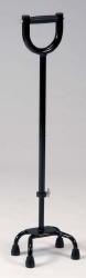 Low Profile Small Base Quad Cane Adjustable 28.5-38.5" - Canes Galore