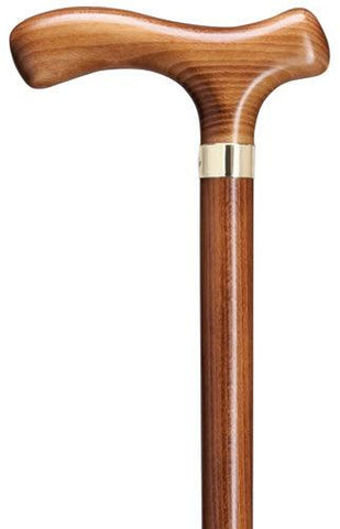 Men's Scorched Beechwood Fritz Walking Cane 36