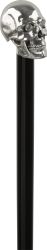 Skull Knob Walking Stick with SWAROVSKI CRYSTAL EYES on black beech shaft, 34" - Canes Galore