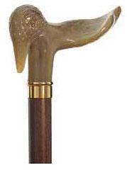 Woody, RIGHT HAND ergonomic Walking Stick, Brown Shaft 36