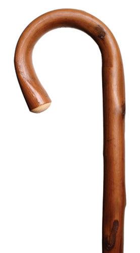 MATTERHORN CHESTNUT CROOK, x-tra heavy 1" chestnut, 36" - Canes Galore