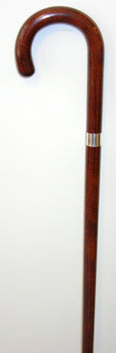 Ladies French High Gloss Snakewood Crook, Sterl Silver Band 36