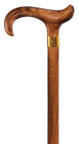 BEECH WOOD ERGONOMIC walking cane, RIGHT HAND 36" - Canes Galore