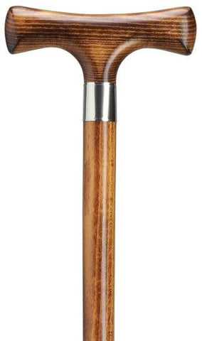 Ladies 'T' Handle Walnut Hardwood 36