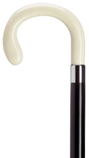 Ladies Crook with Bulb Nose, White Ivory 36