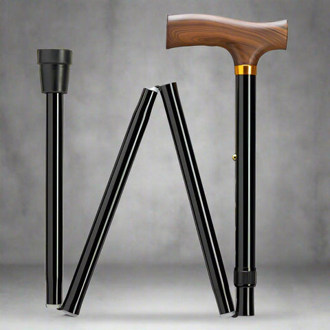 Extra Tall Fritz Folding Adjustable Walking Cane 39-43