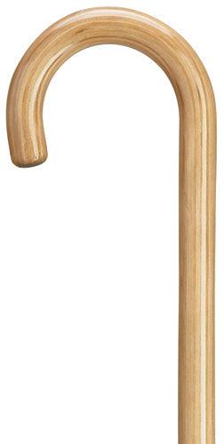 Budget Natural Laminate 7/8" Round Nose Crook 42" - Canes Galore