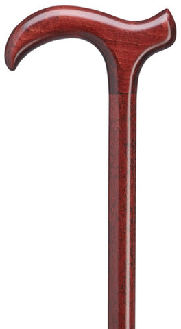 Burgundy Derby 'Smart Cane' Unisex Hardwood 36