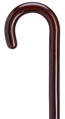 Ladies Round Nose Crook Walking Cane 3/4", Rosewood 36" - Canes Galore