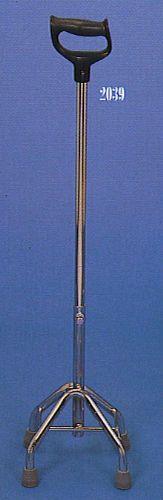 High Profile Small Base Orthopedic Handle Quad Cane 31-41" - Canes Galore