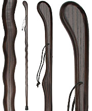 Black Ash Riverbend Hiking Staff 49" - Canes Galore