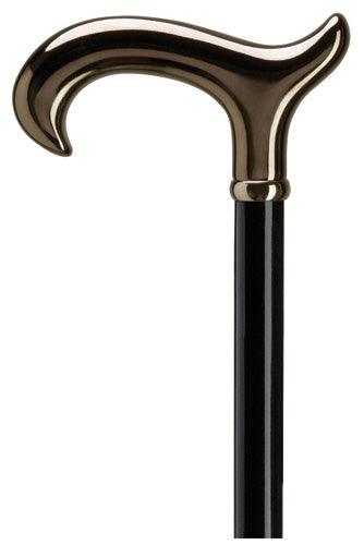 Inky Black Chrome Derby, Ladies 36" - Canes Galore