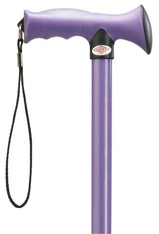 ERGONOMIC X-Wide molded handle straight adj 30-39", PURPLE - Canes Galore