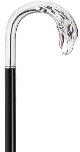 Eagle Head Alpacca Crook Walking Stick - A Symbol of Strength and Elegance - Canes Galore