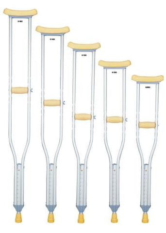 Lofstrand Aluminum Crutches, for adult 5'2