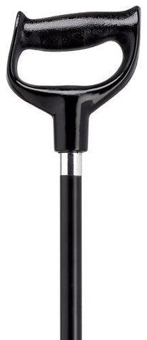 Finger Grip Orthopedic Handle Walking Cane, Black NON-ADJUSTABLE 36