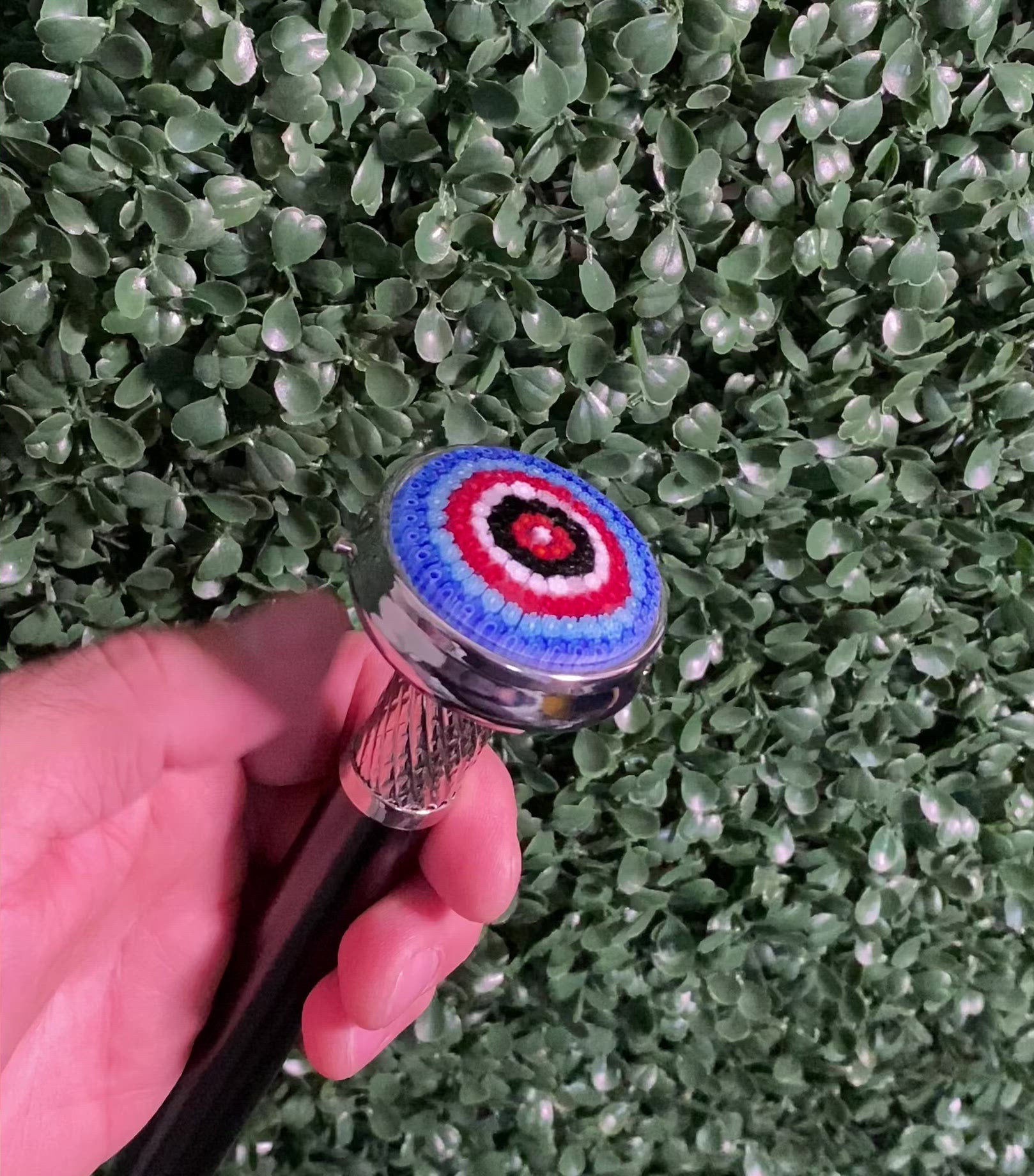 New!  MILLEFIORI Pillbox Walking Cane