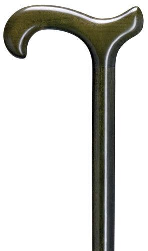 Hunter Green Derby Walking Cane, unisex, no collar 36