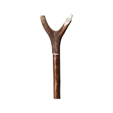 Genuine Staghorn Walking Stick with Built in Whistle