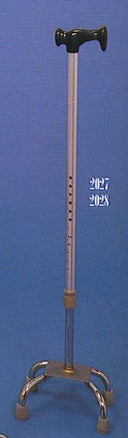 'J' type Escort Handle Quad Cane, large base, 31-37