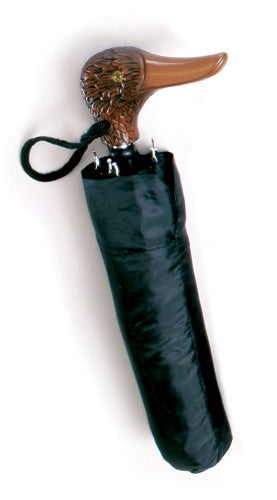 MINI MALLARD duck umbrella, molded handle, 10