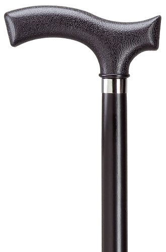 FRITZ molded black nylon handle, hardwood shaft men's 36