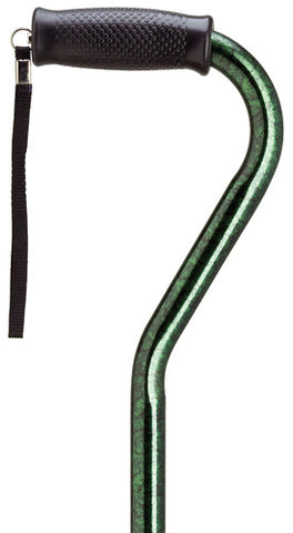 Green Granite Offset Adjustable Walking Cane 30-39
