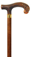Polly the Parrot Bird, molded handle walking stick 36